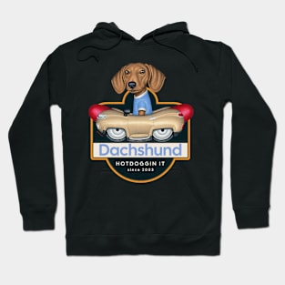 Dachshund HotDoggin It Hoodie